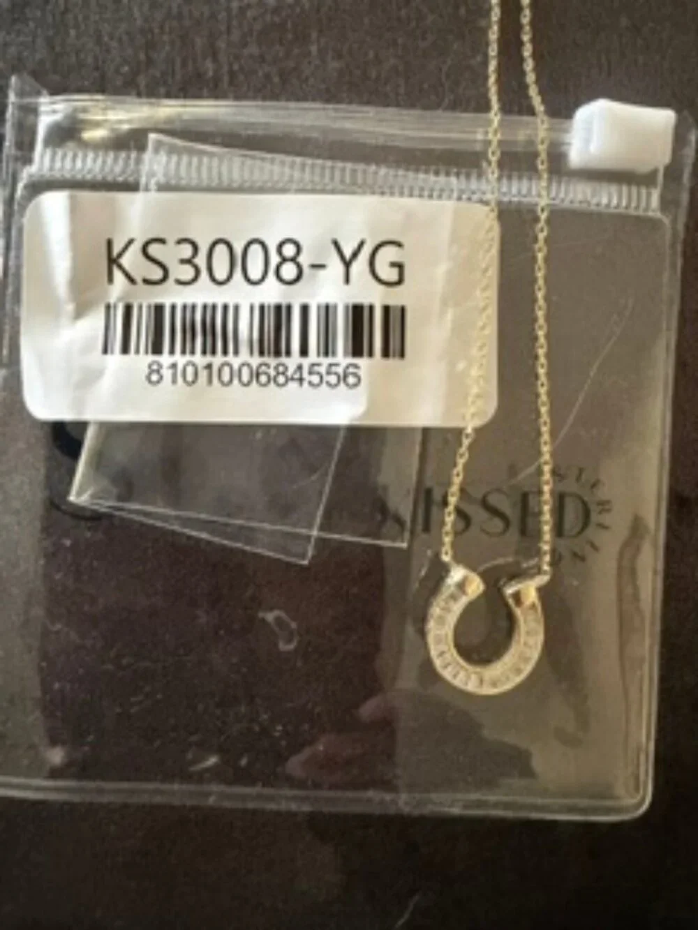 Horseshoe pendent necklace